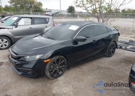 2019 Honda Civic Sport из США, поврежденный, VIN 19XFC2F86KE016076